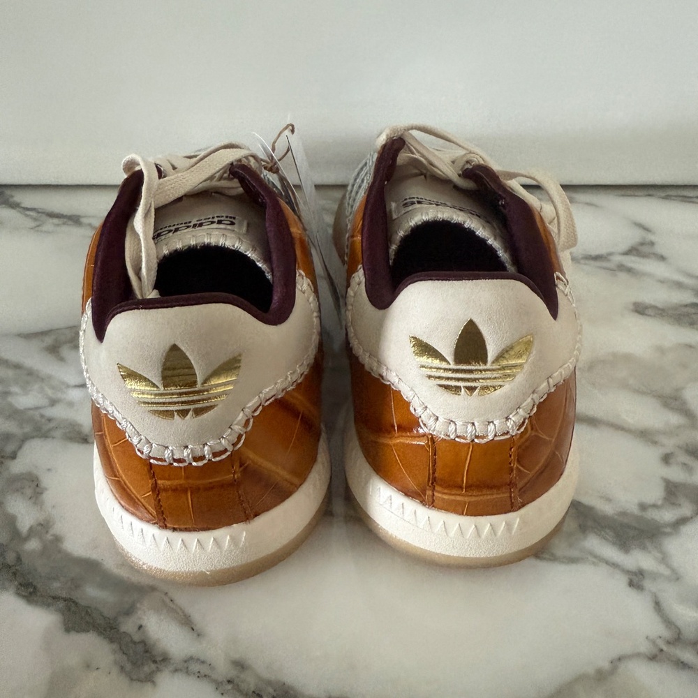 Adidas Originals Edition WALES BONNER Silver & Brown MN Samba Sneakers SZ US 7 - Picture 7 of 13
